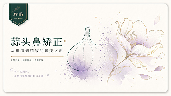 蒜头鼻怎么矫正